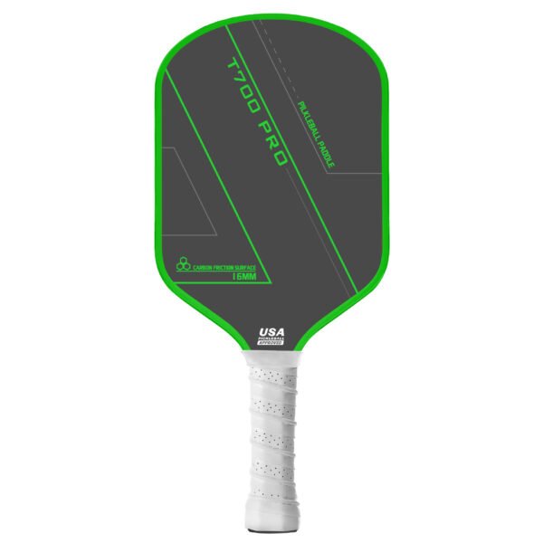 T700 Carbon Fiber Pickleball Paddle – Thermoformed Hot Press Technology, Pro-Level Anti-Shatter Outdoor Racket, Lightweight Non-Slip Breathable Handle, High Durability for Tournament & Recreation