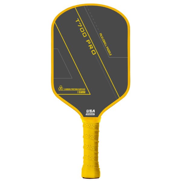 T700 Carbon Fiber Titanium Pickleball Paddle – PP Honeycomb Core, Woven Anti-Slip Durable Surface, Tournament Grade Paddle