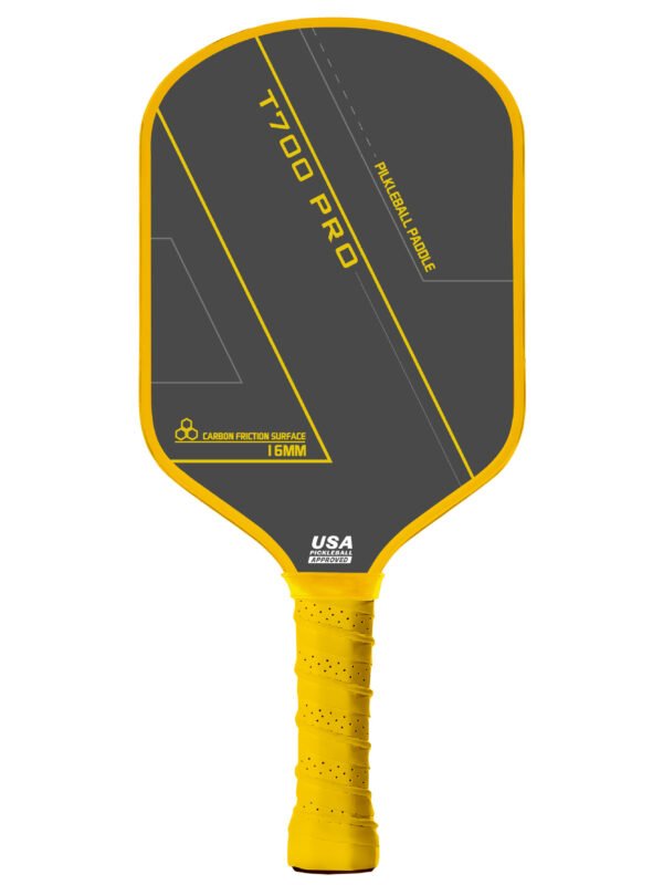 T700 Carbon Fiber Titanium Pickleball Paddle – PP Honeycomb Core, Woven Anti-Slip Durable Surface, Tournament Grade Paddle