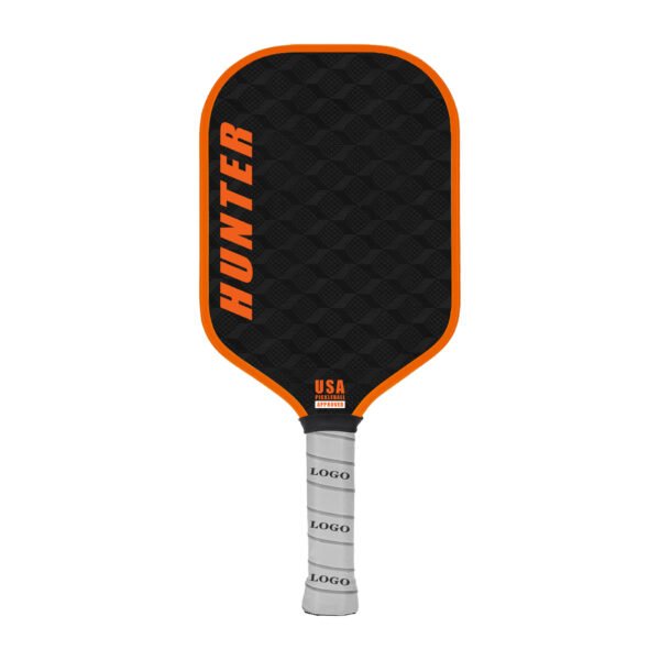 One-Piece 3D Textured Carbon Fiber Pickleball Paddle – Jacquard Weave Surface Hot Pressed OEM Factory Supply