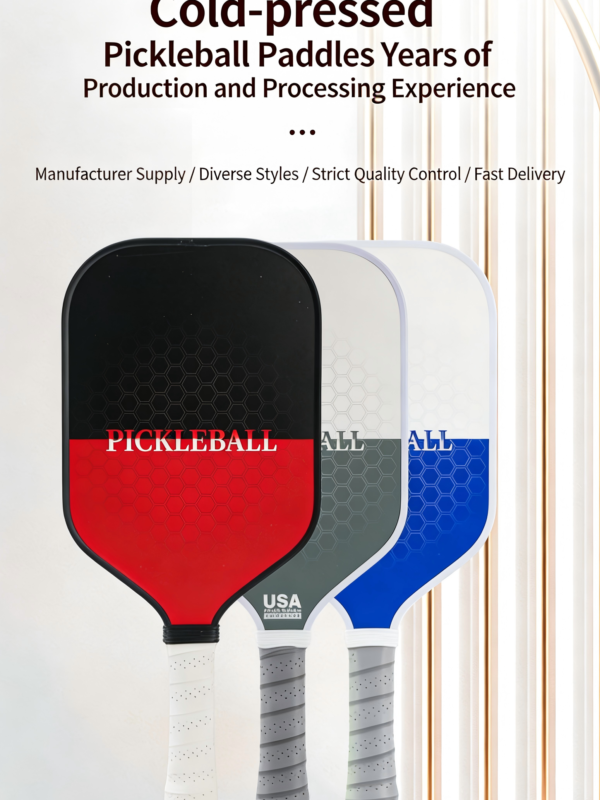 High Quality Customized Outdoor Portable Training Fiberglass Pickleball Paddle Set Durable and Entertainment-Oriented with OEM Service
