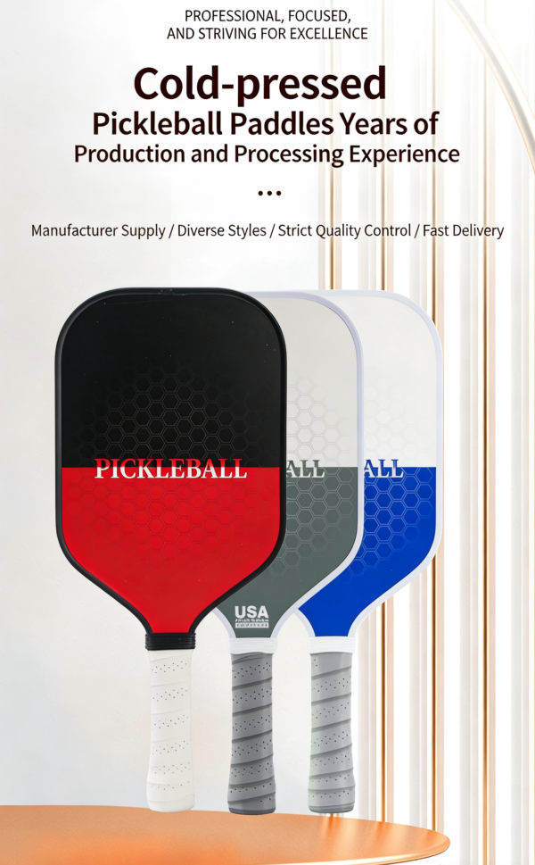 High Quality Customized Outdoor Portable Training Fiberglass Pickleball Paddle Set Durable and Entertainment-Oriented with OEM Service