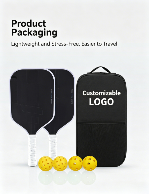 T700 Carbon Fiber Pickleball Paddle – Sample Available, Honeycomb Core Construction, Outdoor Sports Professional Paddle