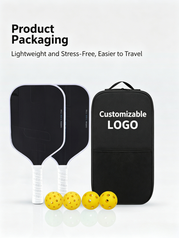 T700 Carbon Fiber Pickleball Paddle – Sample Available, Honeycomb Core Construction, Outdoor Sports Professional Paddle
